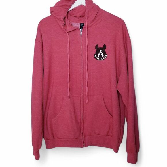 WICKED DOG Logo Full-Zip Cotton/Poly Hoodie - Large - Picture 1 of 5